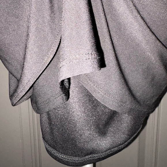 Karina Black Draped One Shoulder Rhinestone Dress - Picture 4 of 15